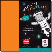 Papa-Páginas - Adivinhas Coloridas - Livro interativo com 7 marcadores de página que completam a história e QR codes para vídeos musicais