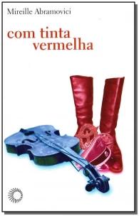 Com tinta vermelha